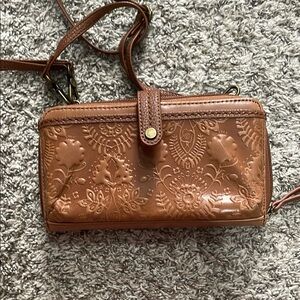 The Sak Tan Leather Crossbody (never used)